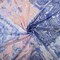 Pink-Blue-Multi Poly Ink Floral Printed Crinkle Yoryu Chiffon Woven Fabric By the Yard